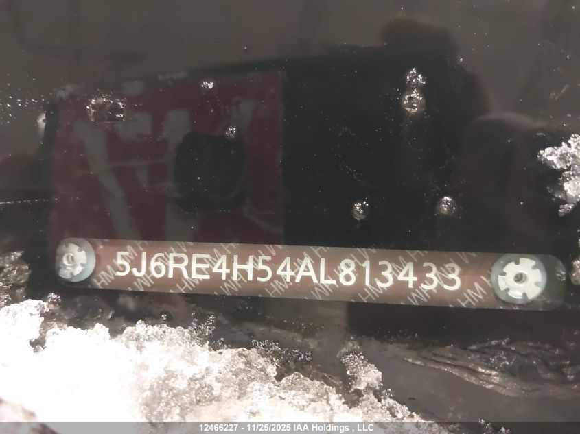 2010 Honda Cr-V Ex VIN: 5J6RE4H54AL813433 Lot: 12466227