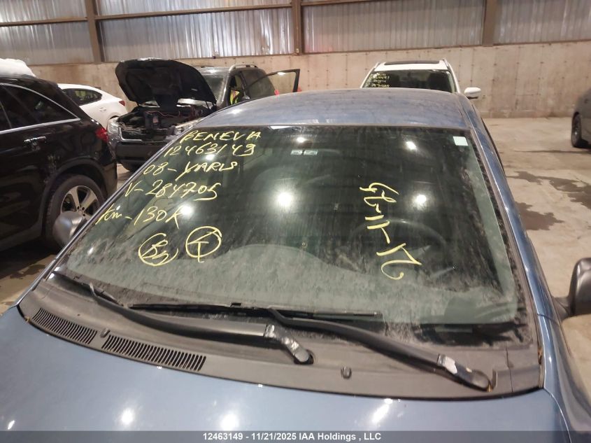 2008 Toyota Yaris VIN: JTDBT923681284705 Lot: 12463149X