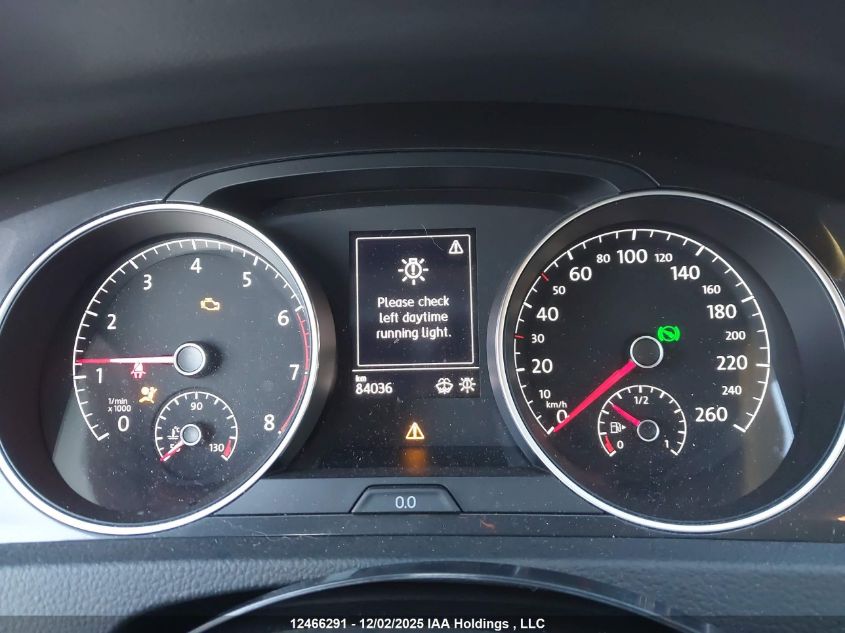 2019 Volkswagen Golf 1.4 Tsi Comfortline/1.4 Tsi Execline/1.4 Tsi Highline VIN: 3VWG57AU9KM006144 Lot: 12466291