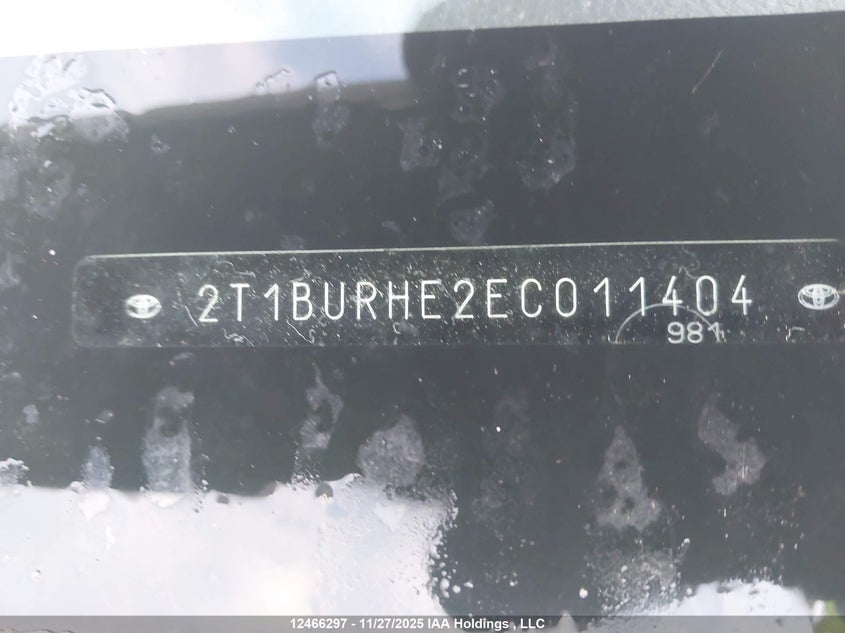 2T1BURHE2EC011404 2014 TOYOTA COROLLA photo no. 19