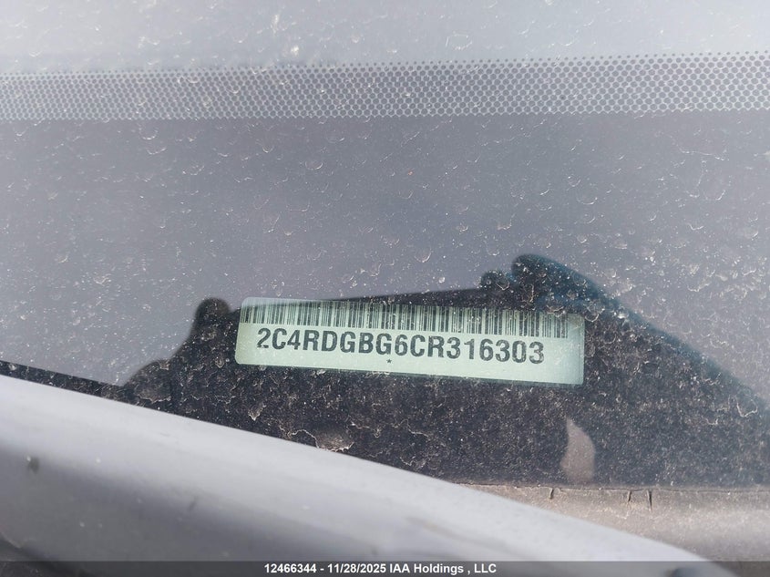 2C4RDGBG6CR316303 2012 DODGE CARAVAN photo no. 9