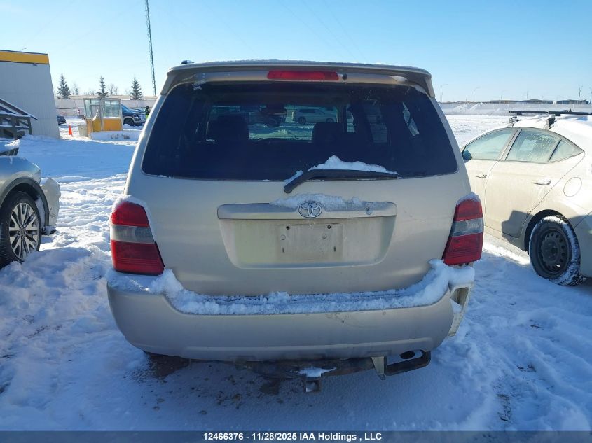 2006 Toyota Highlander Limited VIN: JTEEP21A760142032 Lot: 12466376