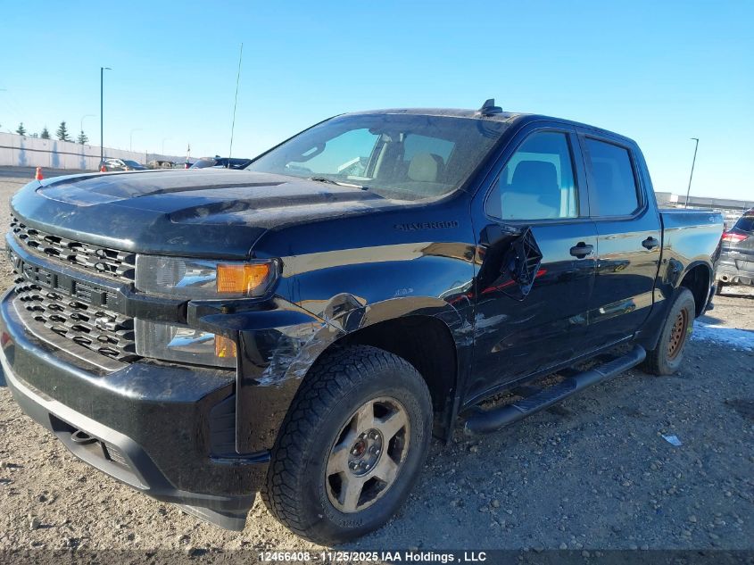 2021 Chevrolet Silverado K1500 Custom VIN: 1GCPYBEK2MZ423435 Lot: 12466408