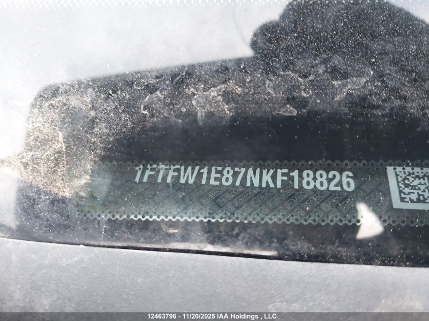 2022 Ford F-150 Xlt VIN: 1FTFW1E87NKF18826 Lot: 12463796X