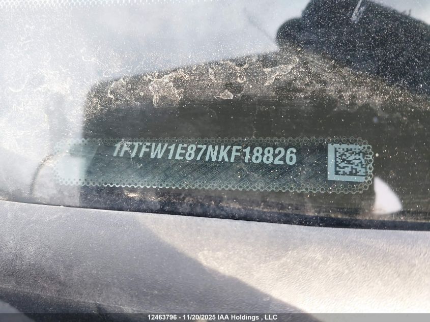 2022 Ford F-150 Xlt VIN: 1FTFW1E87NKF18826 Lot: 12463796X