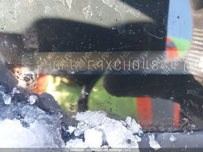 2012 Honda Civic VIN: 2HGFB2F9XCH048547 Lot: 12466429