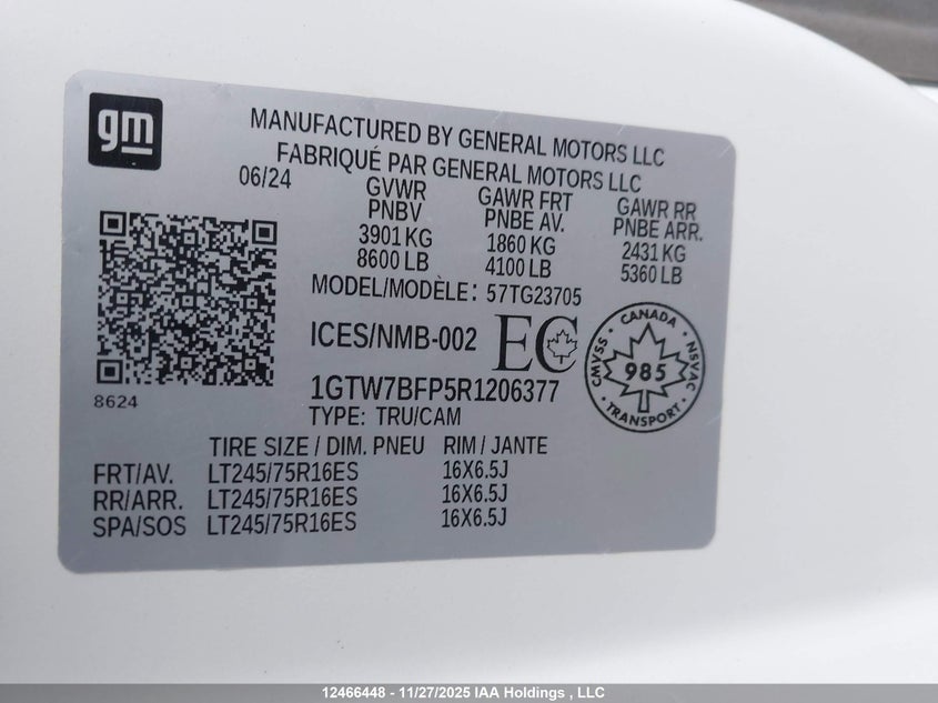 1GTW7BFP5R1206377 2024 GMC SAVANA photo no. 9