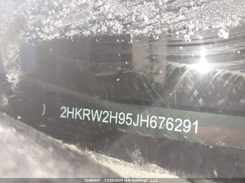 2018 Honda Cr-V Touring VIN: 2HKRW2H95JH676291 Lot: 12466507