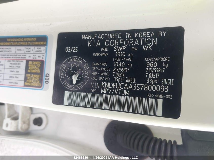 KNDEUCAA3S7800093 2025 KIA SELTOS photo no. 18