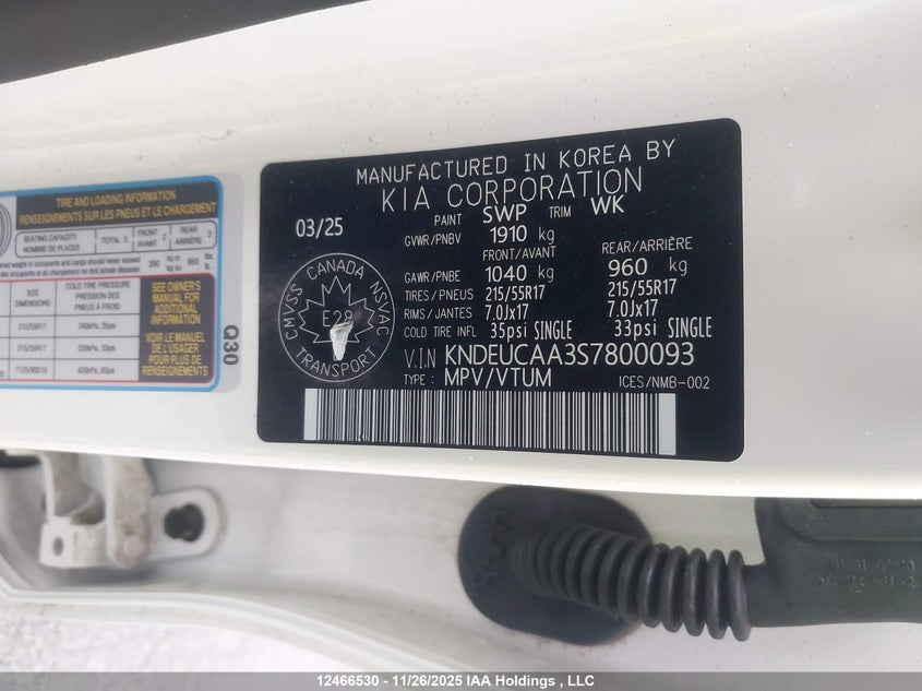 KNDEUCAA3S7800093 2025 KIA SELTOS photo no. 9