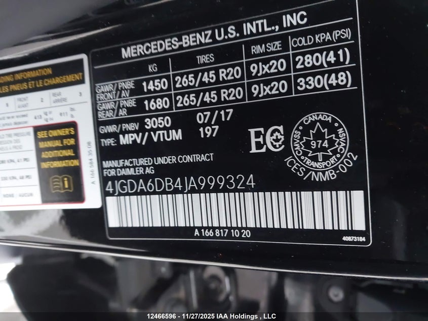 4JGDA6DB4JA999324 2018 MERCEDES-BENZ GLE photo no. 9