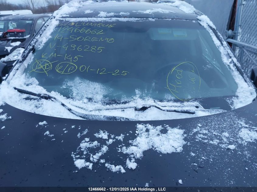 2014 Kia Sorento Lx/Se VIN: 5XYKT3A61EG496285 Lot: 12466662