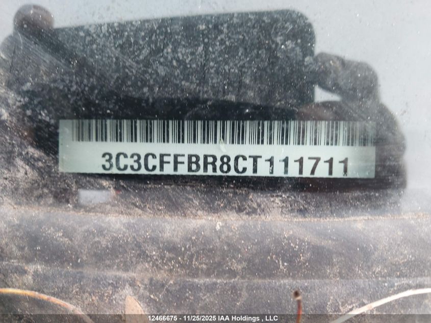 2012 Fiat 500 VIN: 3C3CFFBR8CT111711 Lot: 12466675