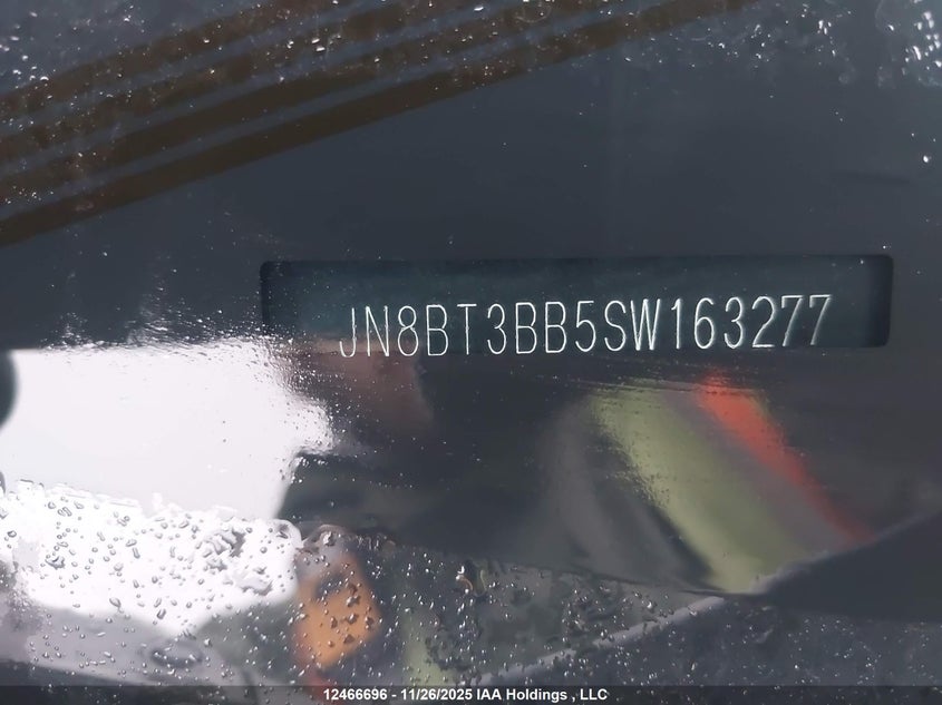 2025 Nissan Rogue Sv/Rc VIN: JN8BT3BB5SW163277 Lot: 12466696