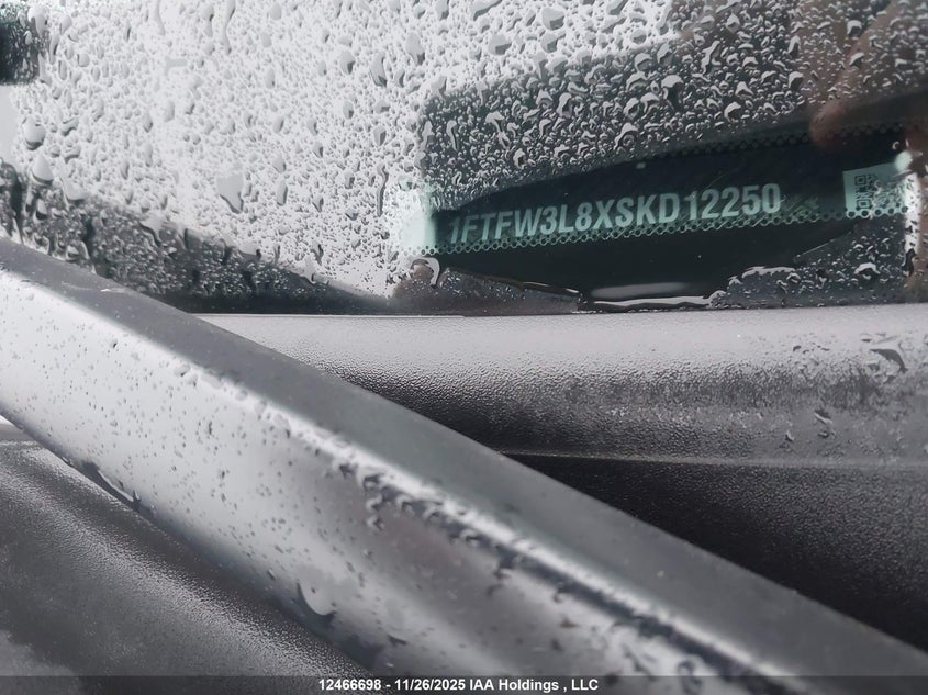 2025 Ford F150 Xlt VIN: 1FTFW3L8XSKD12250 Lot: 12466698