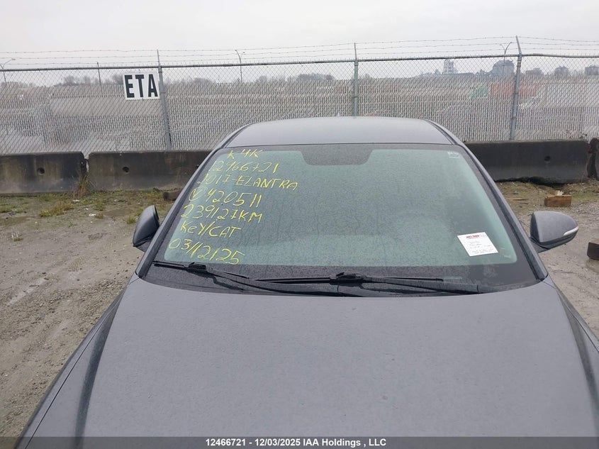 KMHD84LF6HU420511 2017 HYUNDAI ELANTRA photo no. 17