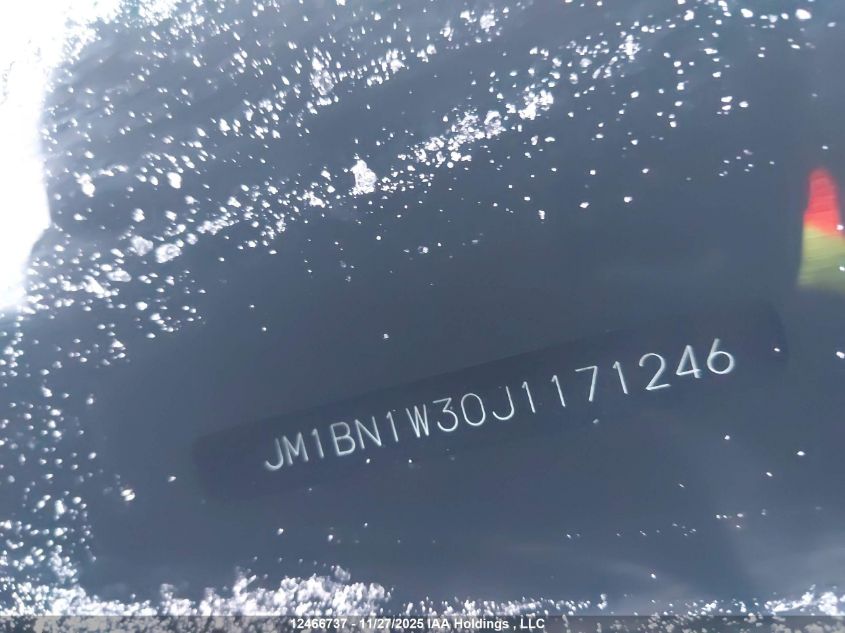 2018 Mazda Mazda3 Gt VIN: JM1BN1W30J1171246 Lot: 12466737