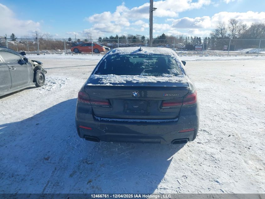 2021 BMW M550I xDrive VIN: WBA13BK0XMCH57688 Lot: 12466761