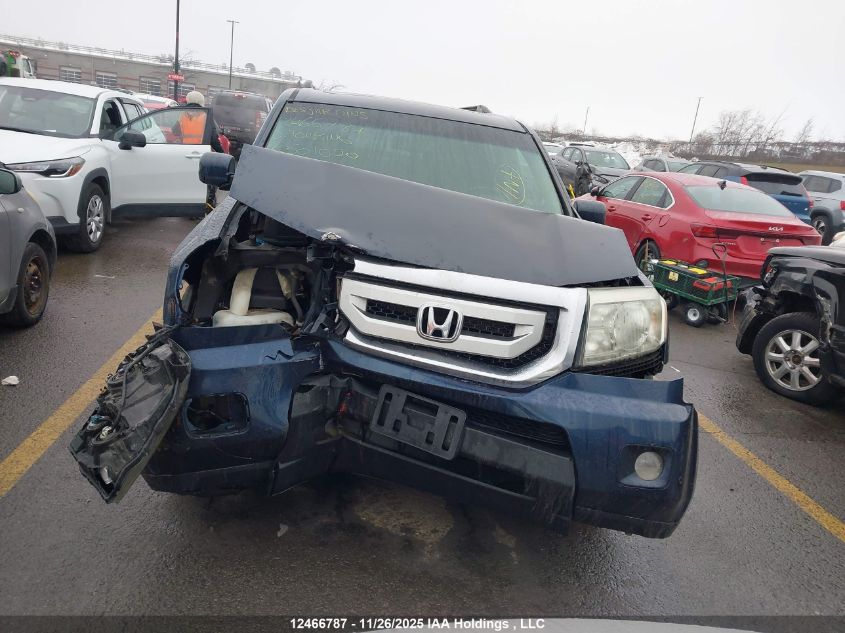 2010 Honda Pilot Touring VIN: 5FNYF4H91AB501090 Lot: 12466787