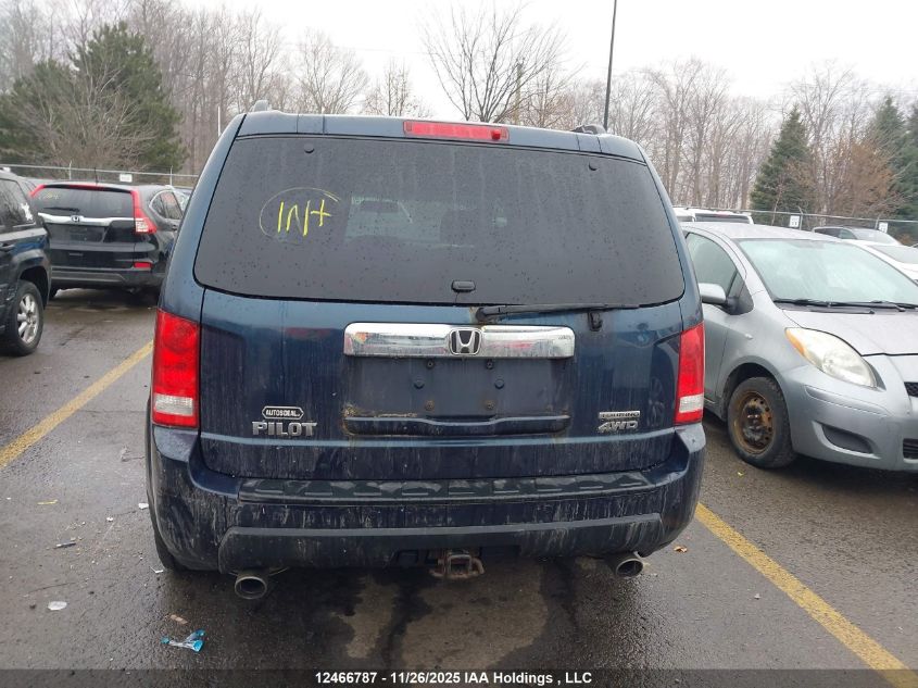 2010 Honda Pilot Touring VIN: 5FNYF4H91AB501090 Lot: 12466787