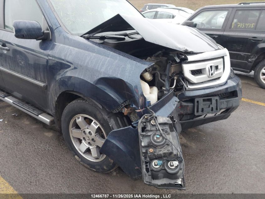 2010 Honda Pilot Touring VIN: 5FNYF4H91AB501090 Lot: 12466787