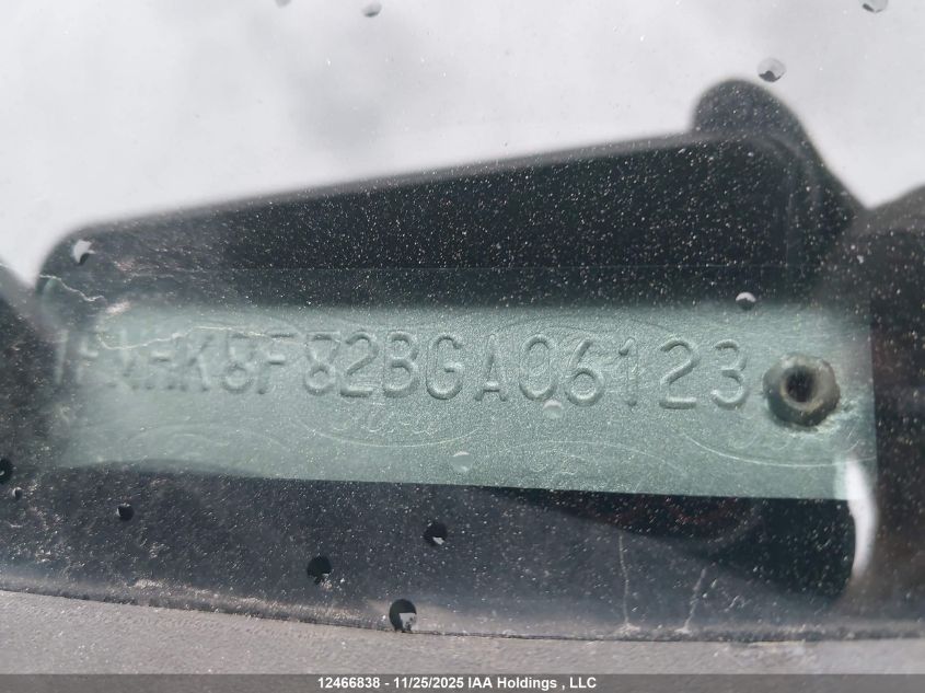 2011 Ford Explorer Limited VIN: 1FMHK8F82BGA06123 Lot: 12466838