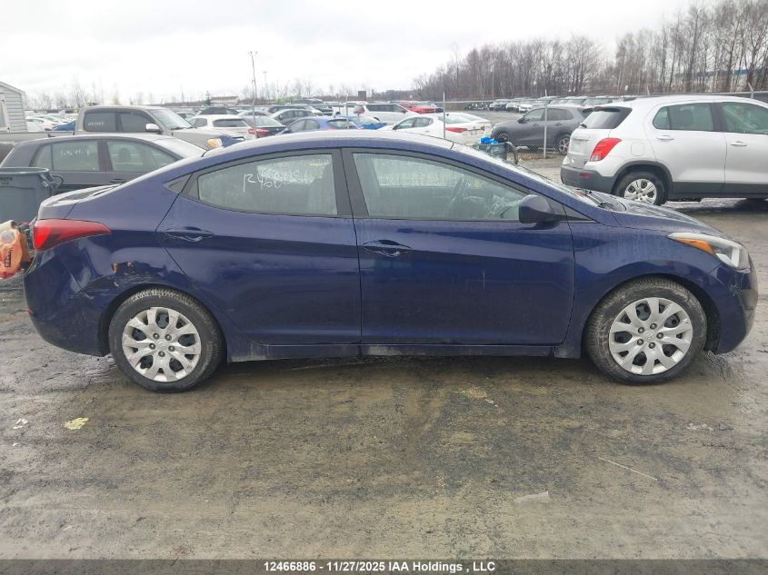 2014 Hyundai Elantra Gl VIN: 5NPDH4AE5EH525111 Lot: 12466886