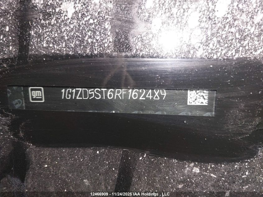 2024 Chevrolet Malibu Lt VIN: 1G1ZD5ST6RF162489 Lot: 12466909