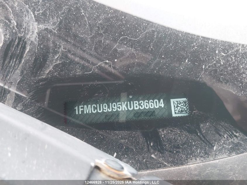 2019 Ford Escape Titanium VIN: 1FMCU9J95KUB36604 Lot: 12466928