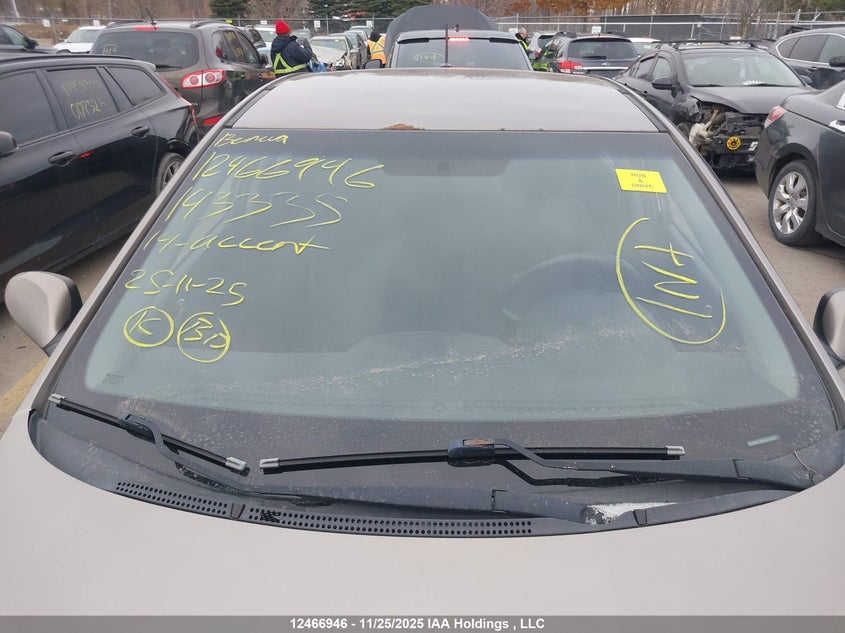 2014 Hyundai Accent Gl VIN: KMHCT5AEXEU143335 Lot: 12466946