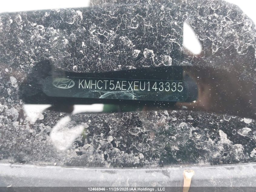2014 Hyundai Accent Gl VIN: KMHCT5AEXEU143335 Lot: 12466946