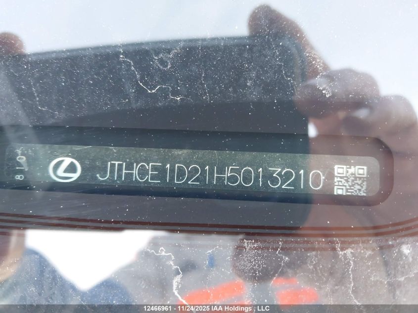 2017 Lexus Is 350 VIN: JTHCE1D21H5013210 Lot: 12466961