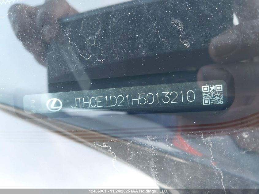 2017 Lexus Is 350 VIN: JTHCE1D21H5013210 Lot: 12466961