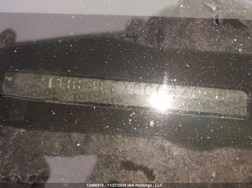 2011 Toyota Corolla VIN: 2T1BE4EEXBC047096 Lot: 12466978