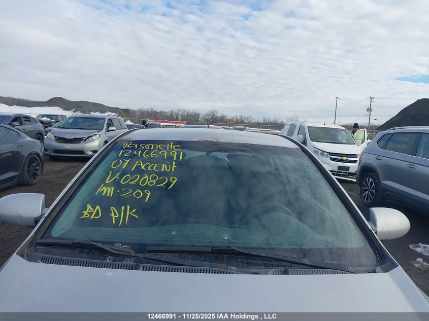 KMHCN35C97U020829 2007 HYUNDAI ACCENT photo no. 18