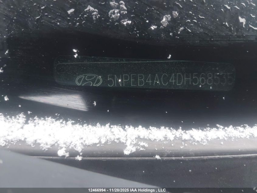 2013 Hyundai Sonata Gls VIN: 5NPEB4AC4DH568535 Lot: 12466994