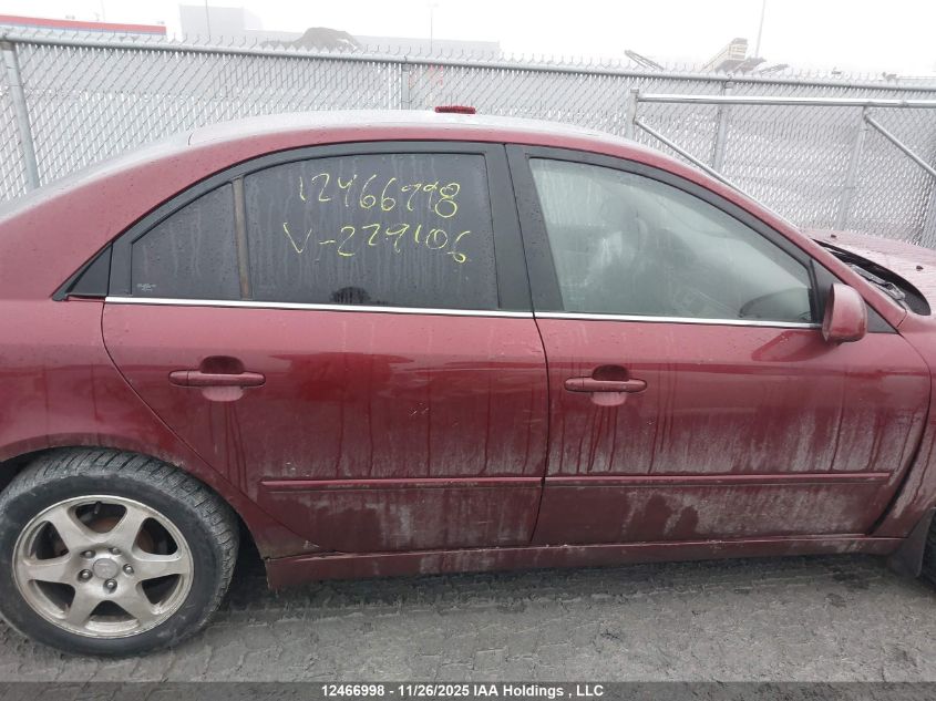 2007 Hyundai Sonata Gls VIN: 5NPET46C77H279109 Lot: 12466998