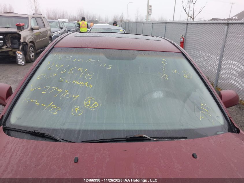 2007 Hyundai Sonata Gls VIN: 5NPET46C77H279109 Lot: 12466998