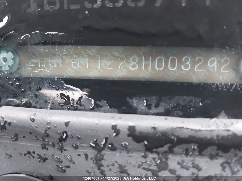 2008 Honda Civic VIN: 2HGFG11228H003292 Lot: 12467007