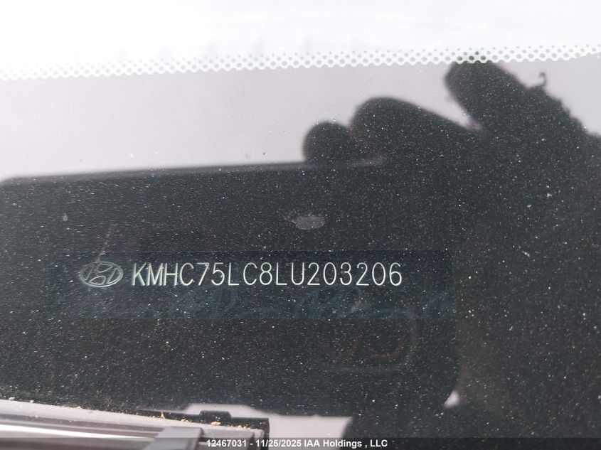 2020 Hyundai Ioniq Hybrid Essential VIN: KMHC75LC8LU203206 Lot: 12467031