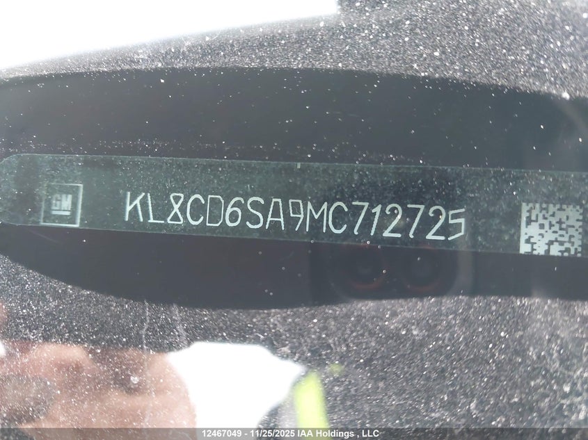 2021 Chevrolet Spark VIN: KL8CD6SA9MC712725 Lot: 12467049