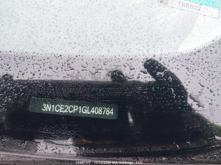2016 Nissan Versa Note 1.6 S/1.6 Sl/1.6 Sr/1.6 Sv VIN: 3N1CE2CP1GL408784 Lot: 12457177X