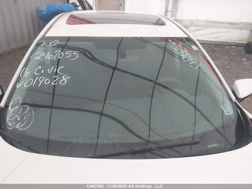 2016 Honda Civic Ex 4Dr VIN: 2HGFC2F74GH019028 Lot: 12467055