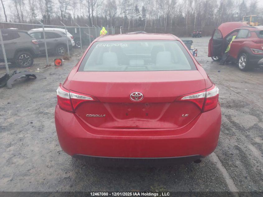 2014 Toyota Corolla Le VIN: 2T1BURHEXEC161907 Lot: 12467080