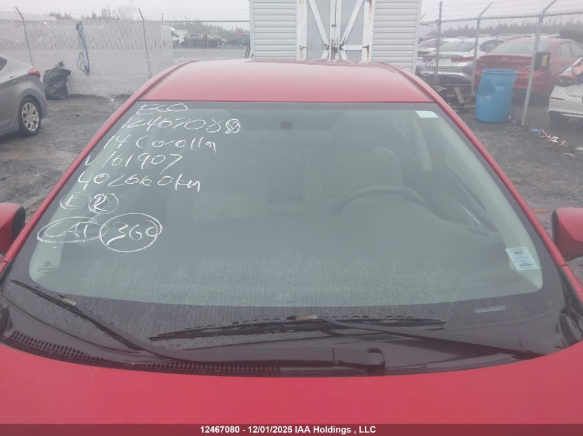 2014 Toyota Corolla Le VIN: 2T1BURHEXEC161907 Lot: 12467080