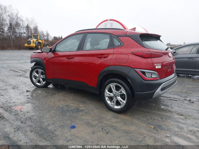 2022 Hyundai Kona Sel/Se VIN: KM8K2CAB2NU827756 Lot: 12467084