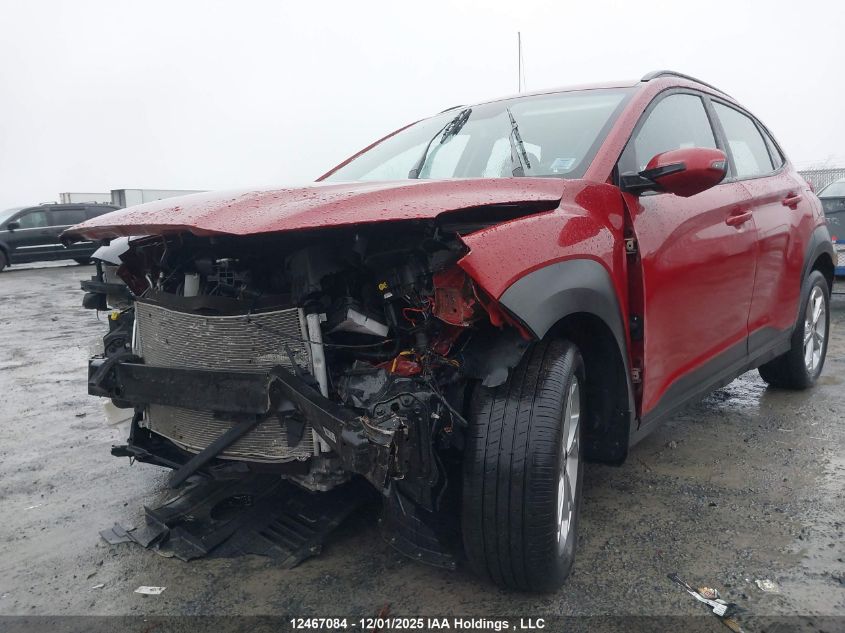 2022 Hyundai Kona Sel/Se VIN: KM8K2CAB2NU827756 Lot: 12467084