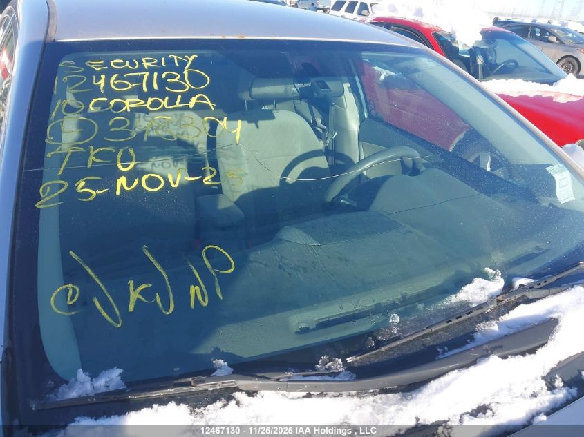 2010 Toyota Corolla Ce VIN: 2T1BU4EE4AC348304 Lot: 12467130