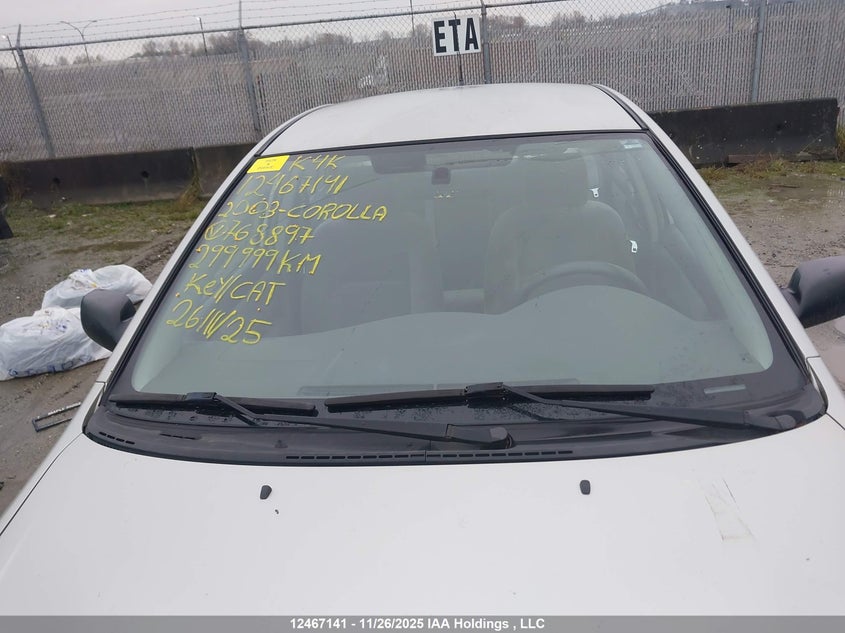 2003 Toyota Corolla Ce/Le/S VIN: 2T1BR32E53C768897 Lot: 12467141