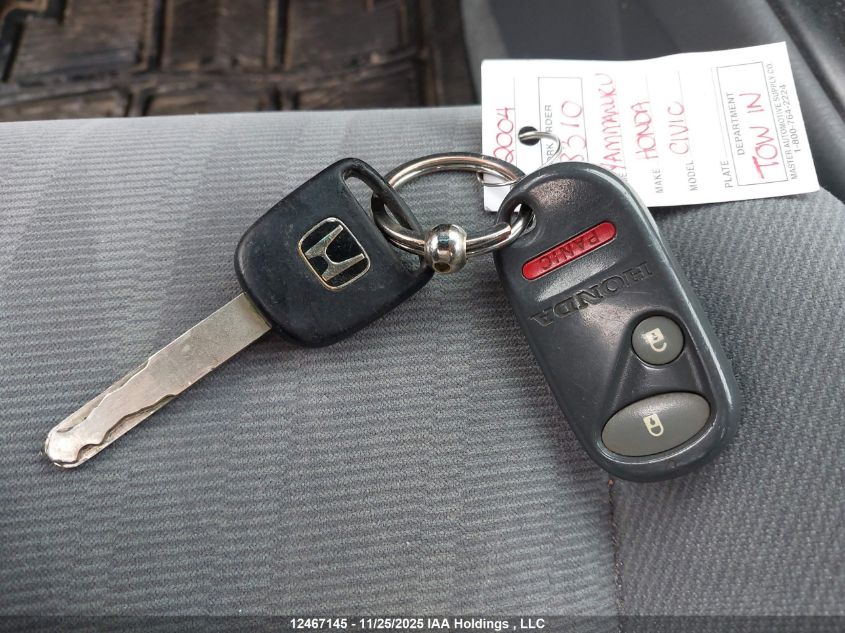 2004 Honda Civic Lx VIN: 2HGES16524H540266 Lot: 12467145